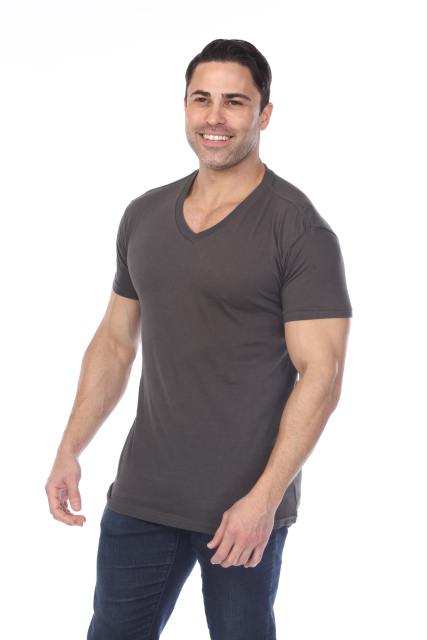 4601 Men's Slim FIt Short Sleeve V-Neck Tee
