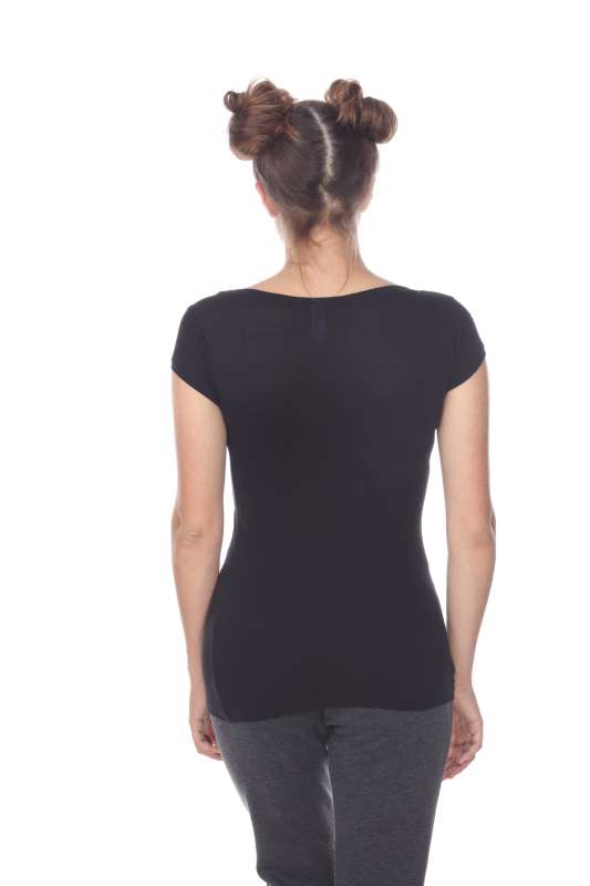 5001 Junior's Cap Sleeve Scoop Neck Tee