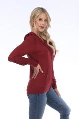 8902 Juniors French Terry Long Sleeve Zip Hoodie