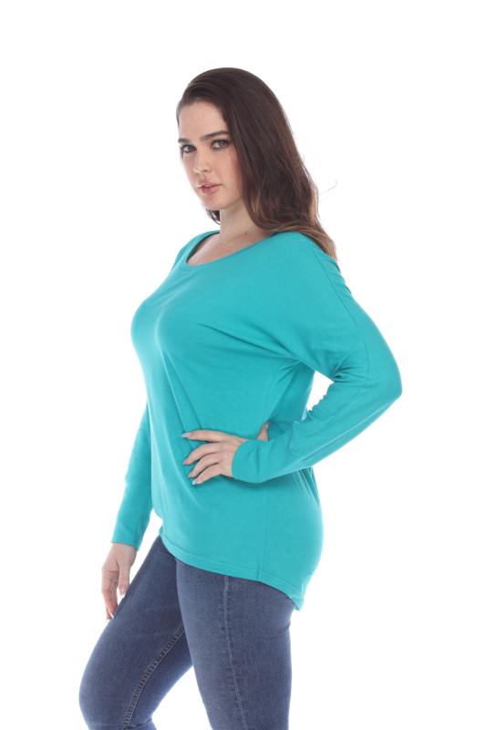 1101 Junior's Kimono Long Sleeve Hi-Lo Tee