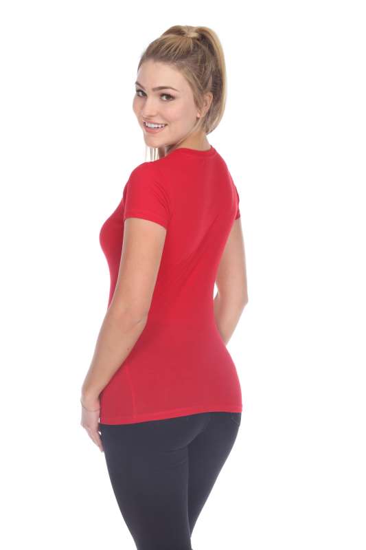 5003 Juniors Cap Sleeve "Tear Drop" V-Neck Tee