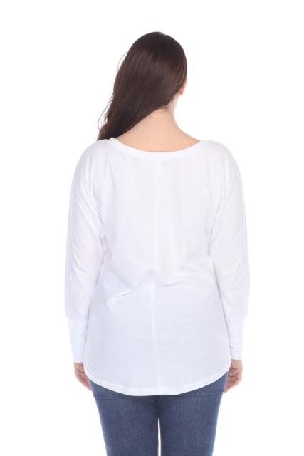 1101 Junior's Kimono Long Sleeve Hi-Lo Tee