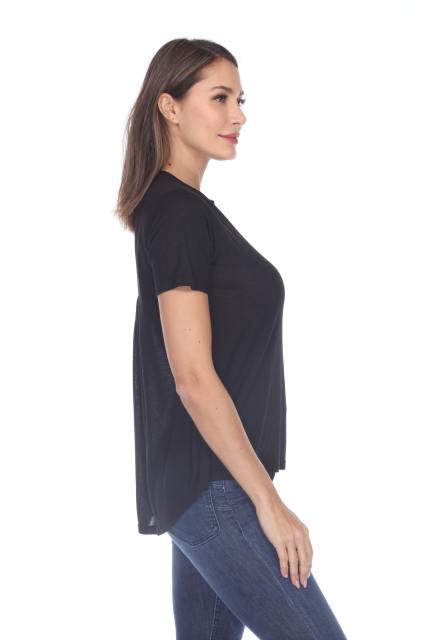 3305 Junior's Shirred Tee