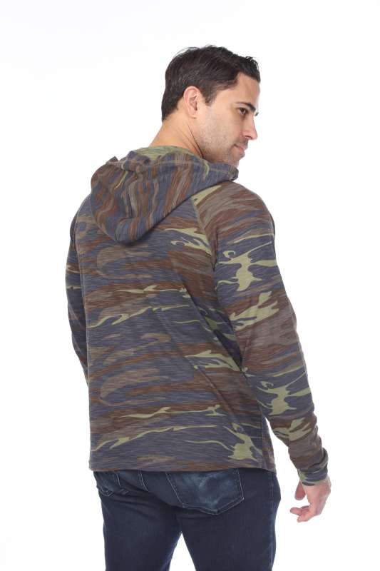 3606C Adult Unisex Camo Print Pullover Hoodie