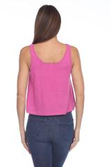 1206 Junior's Cotton Nub Crop Tank