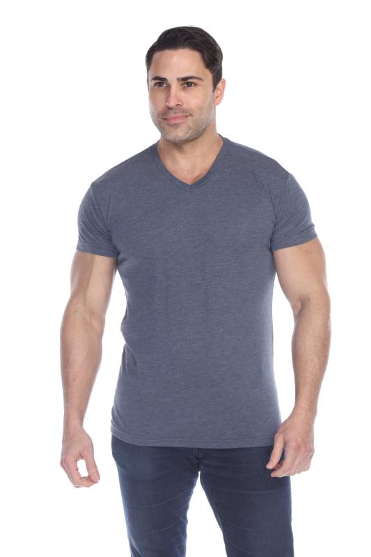 3751 Men's Tri Blend V-Neck Tee