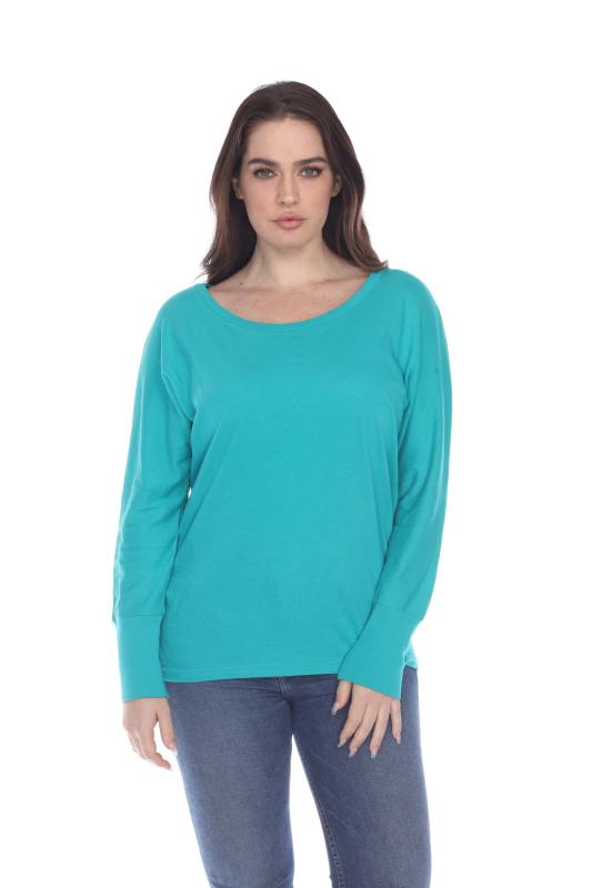 1101 Junior's Kimono Long Sleeve Hi-Lo Tee