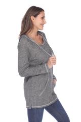 8905 Junior's French Terry Tunic Pullover Hoodie