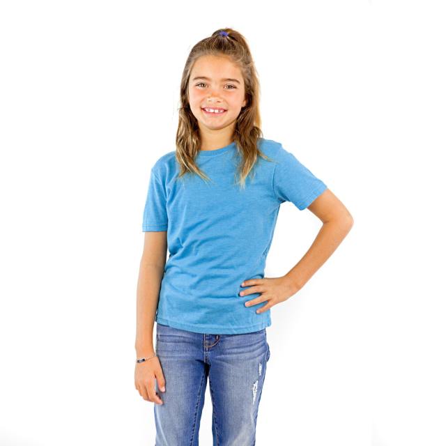 9003 Youth Short Sleeve Tri Blend Crewneck Tee