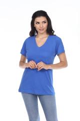 7104 Ladies Regular V-neck Short Sleeve Tee