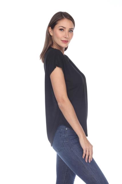 3307 Junior's Modern Cap Sleeve Tee