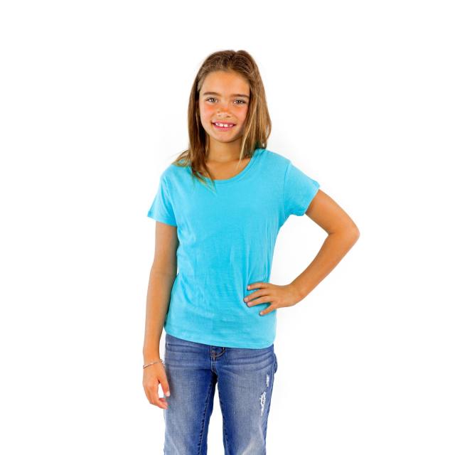 1000G Girls Cap Sleeve Crew Tee