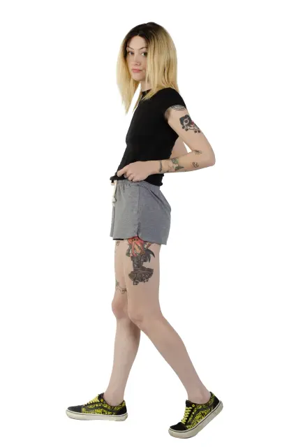 3212 Drawstring Tri Blend Lounge Short