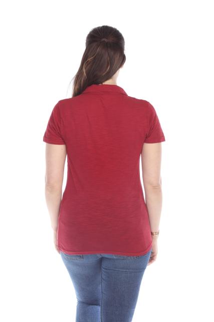 6052 Junior's Cotton Slub Short Sleeve Polo