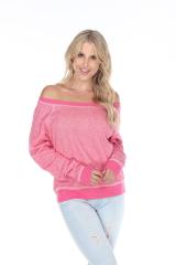 8904 Junior's French Terry Long Sleeve Pullover