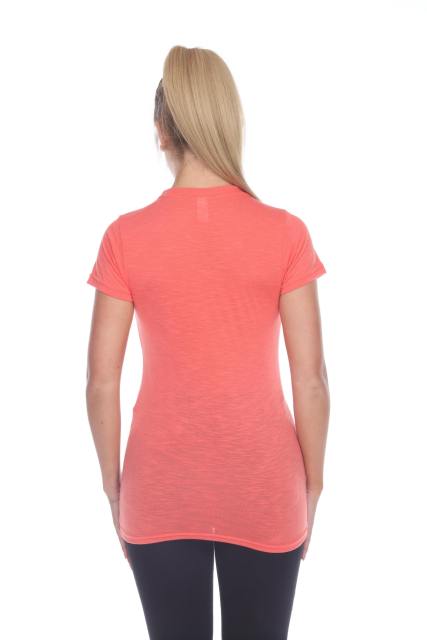 3400 Junior's Poly Rayon Slub Scoop Neck Tee