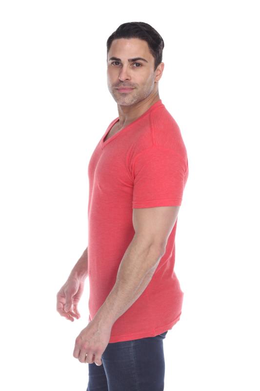 3751 Men's Tri Blend V-Neck Tee
