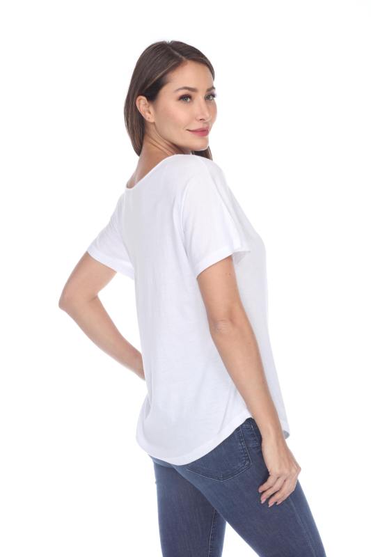 3905 Junior's Bamboo Blend Curve Hem Dolman