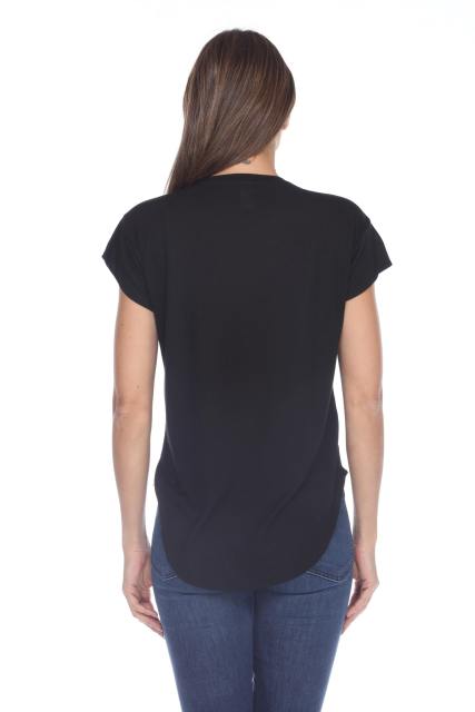 3307 Junior's Modern Cap Sleeve Tee