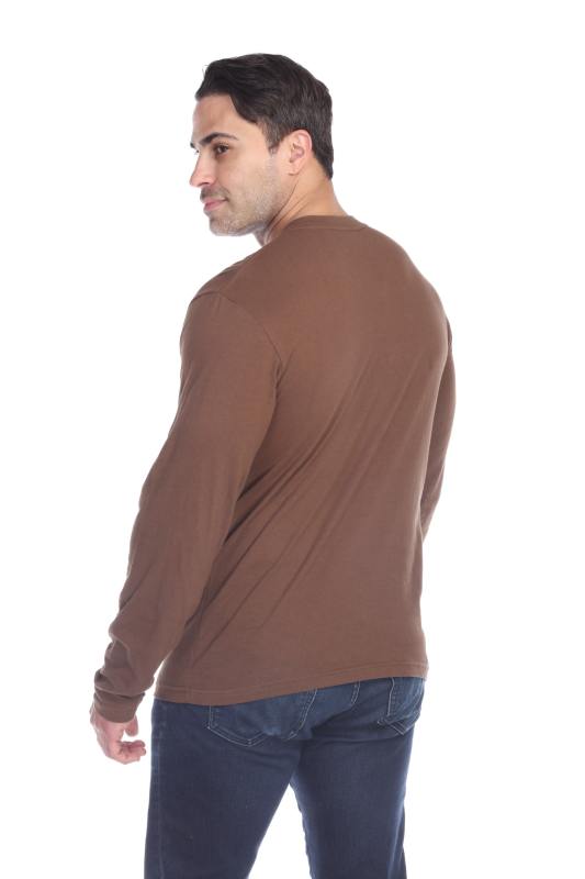 4701 Men's Slim Fit Long Sleeve V-Neck Tee