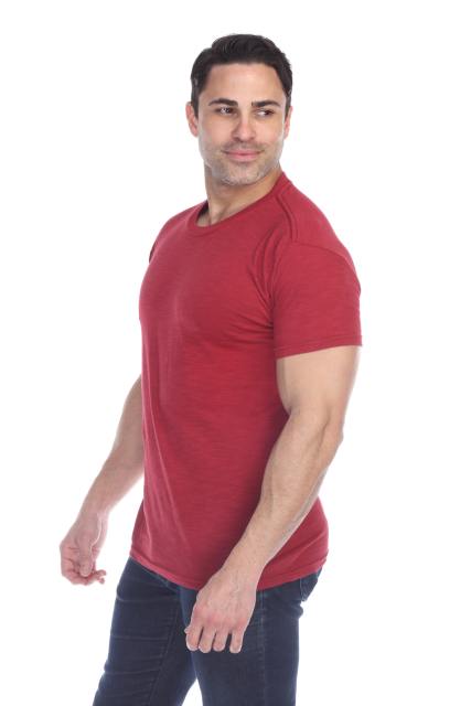 6550 Men's Short Sleeve Cotton Slub Tee