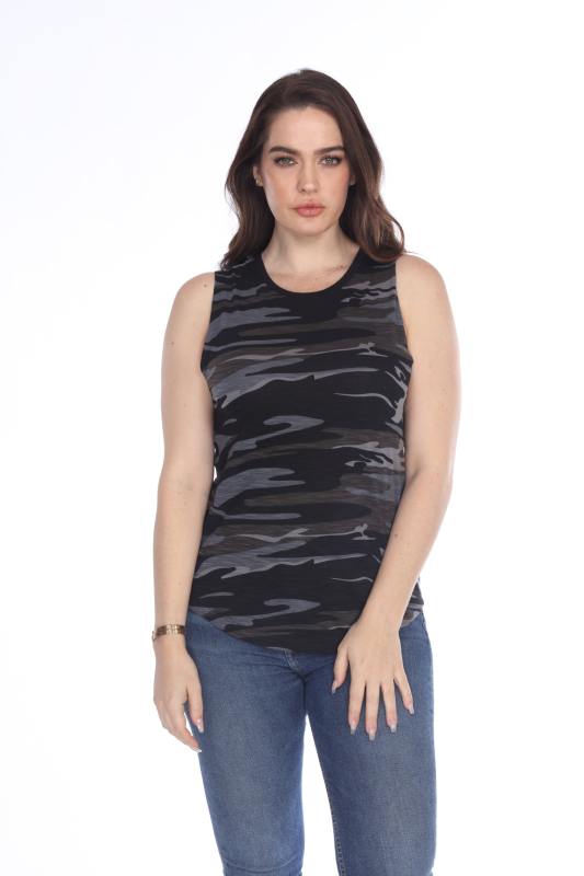 2009C Junior's Camo Print Muscle Tank