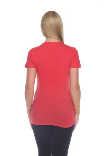 1203 Junior's Cotton Nub Short Sleeve Regular V-Neck Tee