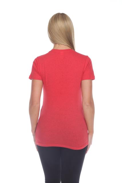 1203 Junior's Cotton Nub Short Sleeve Regular V-Neck Tee
