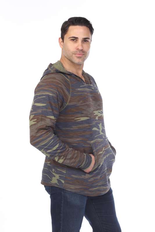 3606C Adult Unisex Camo Print Pullover Hoodie