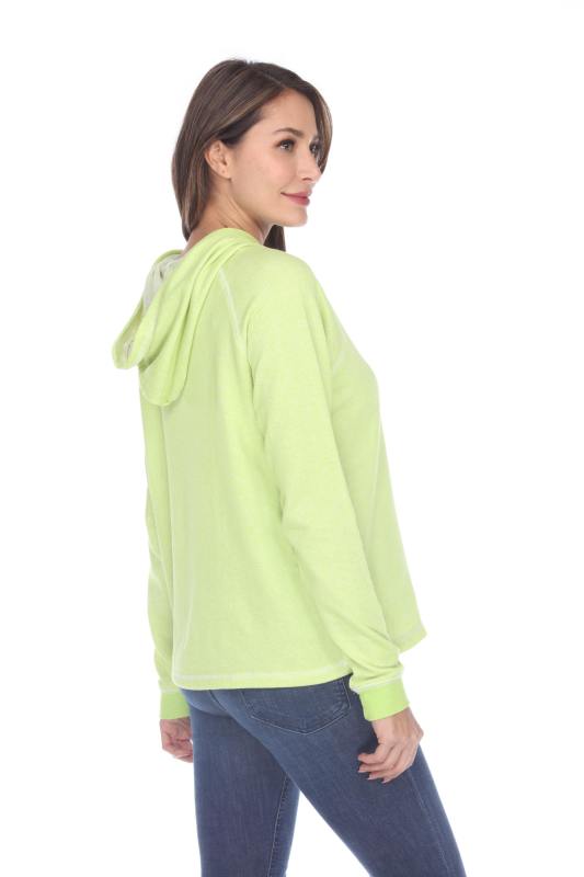 8906 Junior's French Terry Boxy Hoodie Pullover