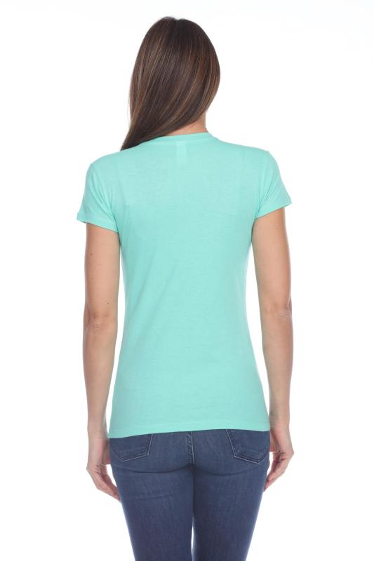 1000 Junior's Luxury Cap Sleeve Crew Neck Tee