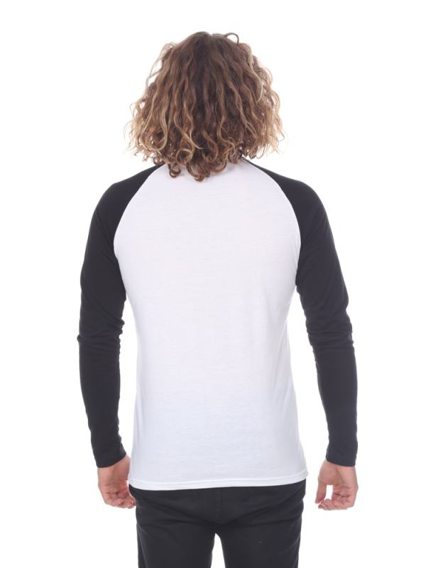 3701 Men's Long Sleeve CVC Blended Crew Neck Raglan