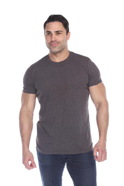3600 Men's Short Sleeve CVC Blended Crew Neck Tee