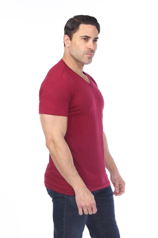 4601 Men's Slim FIt Short Sleeve V-Neck Tee