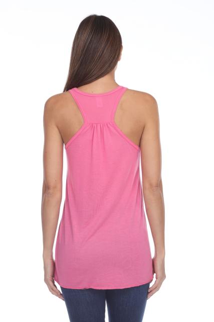 3301 Junior's Racerback Viscose Flowy Tank