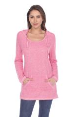 8905 Junior's French Terry Tunic Pullover Hoodie