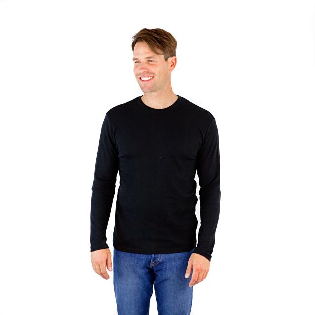6600 Men's Long Sleeve Waffle Thermal Crew Neck Tee