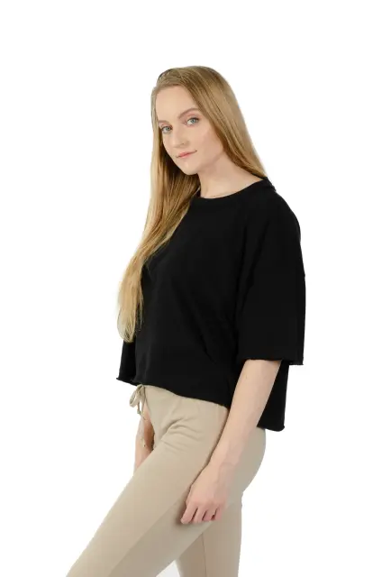 4008 Loose Fit Crop Short Sleeve Tee