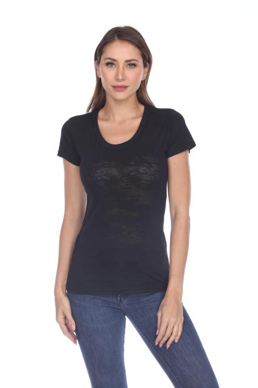 3500 Junior's Burnout Crew Neck Tee