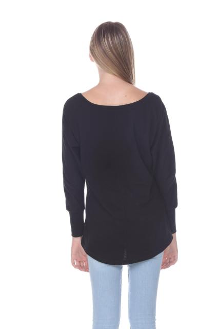 1101 Junior's Kimono Long Sleeve Hi-Lo Tee