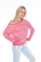 8904 Junior's French Terry Long Sleeve Pullover