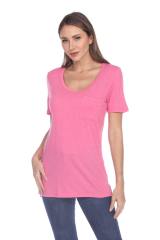 3207 Junior's Tri-blend Essential Hi-Lo Pocket Tee