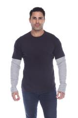 4760 Men's Thermal 2-fer Long Sleeve Jersey Tee