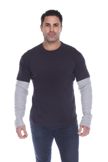 4760 Men's Thermal 2-fer Long Sleeve Jersey Tee