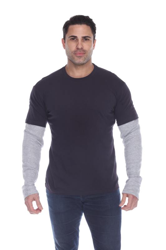 4760 Men's Thermal 2-fer Long Sleeve Jersey Tee