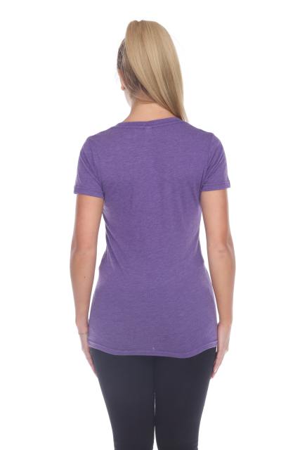 3203 Junior's Tri Blend Short Sleeve Deep V-Neck Tee