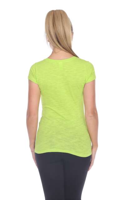 6053 Juniors Cap Sleeve Cotton Slub Tee