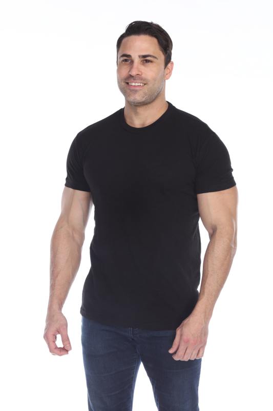 6550 Men's Short Sleeve Cotton Slub Tee