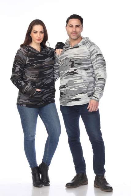 3606C Adult Unisex Camo Print Pullover Hoodie