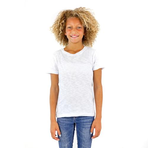 9002 Youth Cotton Slub Short Sleeve Crewneck Tee